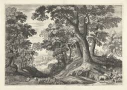 Paysage avec des arbres (Hendrick Hondius I) - Muzeo.com