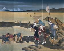 Pêche aux moules (Hokusai) - Muzeo.com