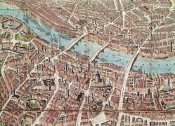 Plan de Londres en direction de Southwark (Ecole anglaise) - Muzeo.com
