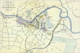 Plan de Lucknow montrant les opérations en 1857-58 (Ecole anglaise) - Muzeo.com