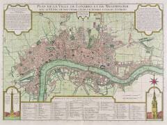 Plan des villes de Londres et de Westminster (Guillaume Danet) - Muzeo.com