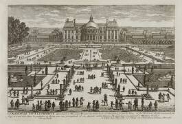 Planche 100: Vue du château de Vaux Le Vicomte, du côté des jardins (Famille des Perelle) - Muzeo.com