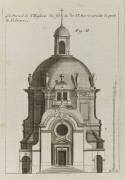 Planche 254 (2) : élévation du portrail de l'église de la Visitation Sainte-Marie bâtie par (Jacques-François Blondel) - Muzeo.com