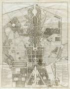 Planche 474 : plan général de la ville, du château et des jardins et parc de Versailles nouvellement (Jacques-François Blondel) - Muzeo.com