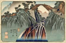 Pont d'Inagawa à Nojiri (Keisai Eisen) - Muzeo.com