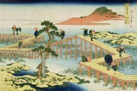 Pont en huit parties (Hokusai) - Muzeo.com