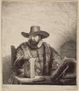 Portrait de Corneille Klaas Anslo ; 1er état (Rembrandt) - Muzeo.com