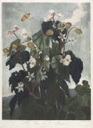 The Temple of Flora, The Obique-leaved Begonia (Robert John Thornton) - Muzeo.com