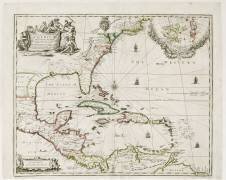 Une nouvelle carte des plantations anglaises en Amérique (Robert Morden) - Muzeo.com