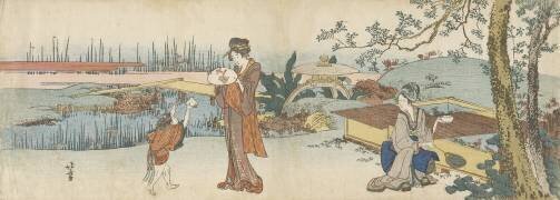 Vendeur de poissons rouges (Hokusai) - Muzeo.com