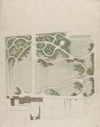 Villemomble, parc de La Chapelle : plan d'ensemble avec le jardin (Alexandre-Théodore Brongniart) - Muzeo.com