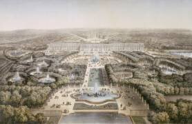 Vue de Versailles, le parc, le palais (Isidore Laurent Deroy) - Muzeo.com