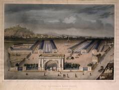 Vue générale dans Paris de la station des chemins de fer de la Belgique (Bachelier) - Muzeo.com