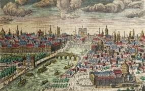 Vue générale de Paris au 17e siècle (anonyme) - Muzeo.com