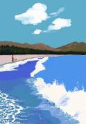 Beach and Pine Forest (Hiroyuki Izutsu) - Muzeo.com