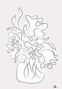 Bouquet de fleurs gris (1x Studio II) - Muzeo.com