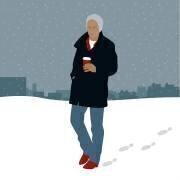 Café dans la neige (Claire Huntley) - Muzeo.com
