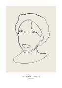 Dessin au trait féminin moderne (Anastasiya) - Muzeo.com