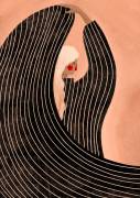 Femme élégante aux rayures fluides (Bea Muller) - Muzeo.com