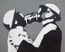 Gas mask kissers (Johann Kettering) - Muzeo.com