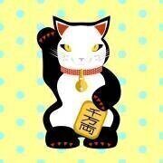 Maneki Neko Lucky Cat (Claire Huntley) - Muzeo.com