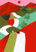 Red mountain path (Hiroyuki Izutsu) - Muzeo.com