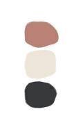 Trois pierres - colorées (Anastasia Sawall) - Muzeo.com