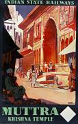 Chemins de fer d'Inde. Muttra, Temple de Krishna (Roger Broders) - Muzeo.com