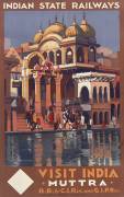 Chemins de fer indiens. Visiter l'Inde (Roger Broders) - Muzeo.com