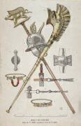 Accessoires du guerrier gaulois : bannière décorant une enseigne sagace (Eugène Grasset) - Muzeo.com