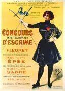 Affiche annonçant les compétitions internationales d'escrime (Pal) - Muzeo.com