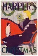 Affiche publicitaire du nouveau magazine mensuel Harper (Edward Penfield) - Muzeo.com