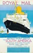 Affiche publicitaire pour le service Royal Mail en Amérique du Sud (Kenneth Shoesmith) - Muzeo.com