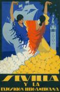 Affiche publiée dans le journal de l'exposition ibéro-américaine de 1929-30 (Romero Escacena) - Muzeo.com