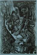 Autoportrait avec la Mort dansant (Ernst Ludwig Kirchner) - Muzeo.com