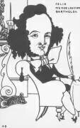 Caricature de Felix Mendelssohn (Aubrey Beardsley) - Muzeo.com