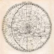 Carte du ciel, hémisphère boréal (Camille Flammarion) - Muzeo.com