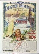 Chemin de fer du Nord. Exposition universelle... Anvers... mai-novembre 1894 (Gustave Fraipont) - Muzeo.com