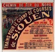 Chemin de fer du Nord. Trains pour le champ de courses de St Ouen (anonyme) - Muzeo.com