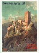 Chemins de fer de l'Est : Excursions en Alsace, Château de St Ulrich (Louis Tauzin) - Muzeo.com