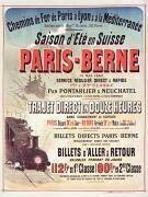 Chemins de fer de Paris à Lyon & à la Méditerranée..., saison d'été en Suisse : Paris-Berne, 31 mai 1883... (anonyme) - Muzeo.com