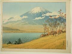 Colline de Fudo, lac Yamanaka (Hasui Kawase) - Muzeo.com