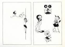 Conception d'un menu du Playgoers 'Club (Aubrey Beardsley) - Muzeo.com