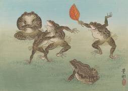 Crapauds lutteurs de sumo (Ohara Koson) - Muzeo.com