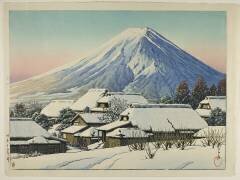 Déblaiement après une chute de neige, Yoshida (Yoshida no yukibare) (Hasui Kawase) - Muzeo.com