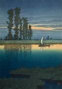 Dusk at Ushibori (Hasui Kawase) - Muzeo.com