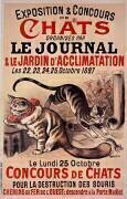 Exposition & Concours de chats organisés parLe Journal & le Jardin d'Acclimatation... Octobre 1897. Le Lundi 25 Octobre, Concours dechats... (Roedel) - Muzeo.com