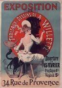 Exposition de tableaux et dessins de A. Willette (Jules Chéret) - Muzeo.com