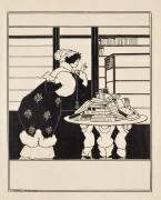 Femme dans une librairie (Aubrey Beardsley) - Muzeo.com