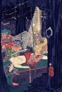 Iwami Shigetaro sauvant une beauté des babouins (Tsukioka Yoshitoshi) - Muzeo.com